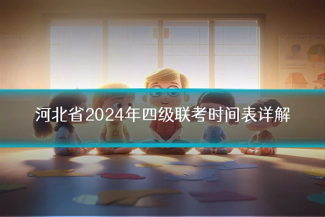 河北省2024年四级联考时间表详解