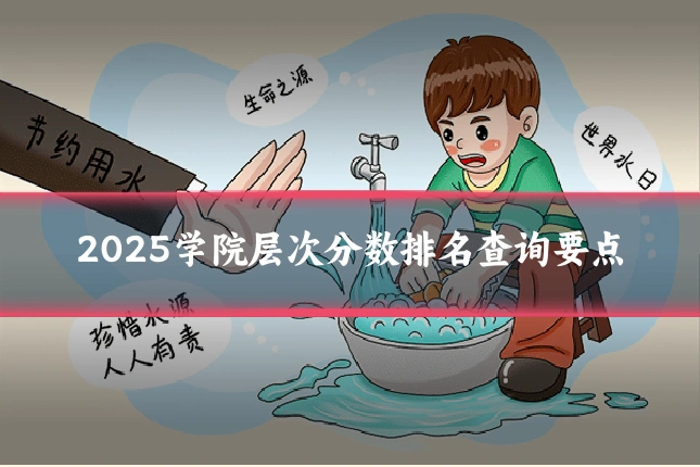 2025学院层次分数排名查询要点