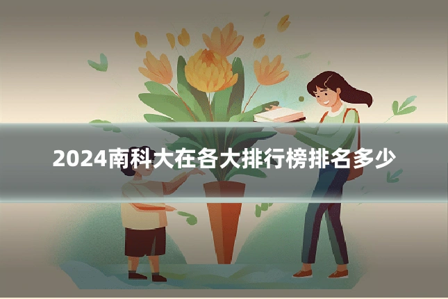 2024南科大在各大排行榜排名多少