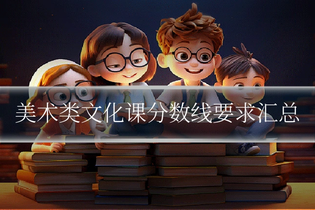 美术类文化课分数线要求汇总