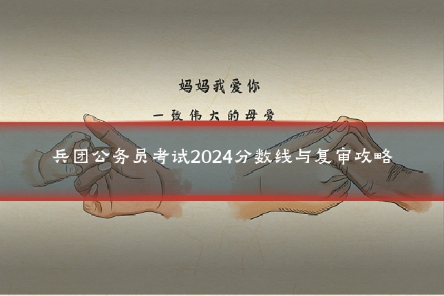 兵团公务员考试2024分数线与复审攻略