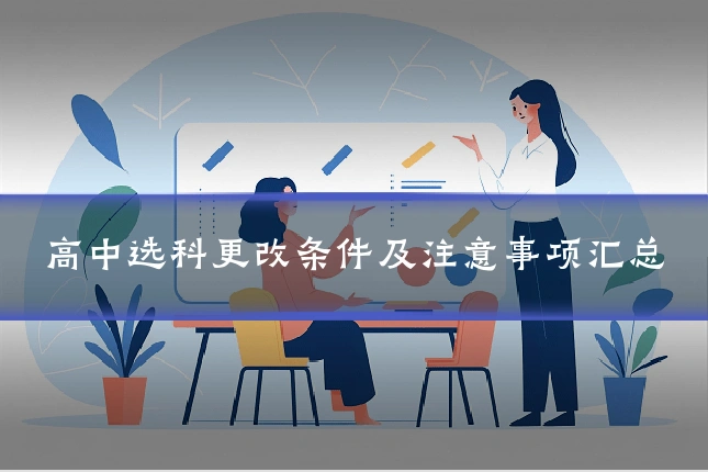 高中选科更改条件及注意事项汇总