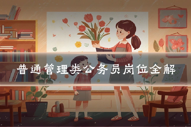 普通管理类公务员岗位全解