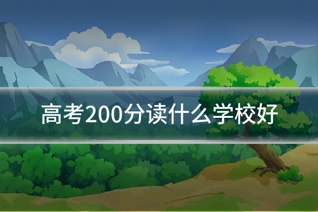 高考200分读什么学校好