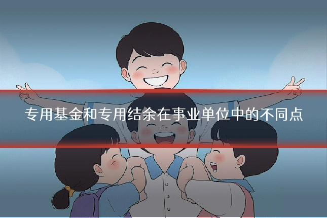 专用基金和专用结余在事业单位中的不同点