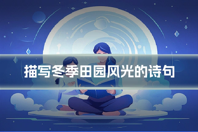 描写冬季田园风光的诗句