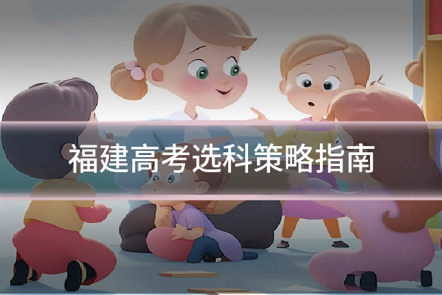 福建高考选科策略指南