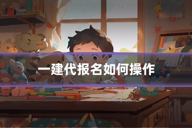 一建代报名如何操作