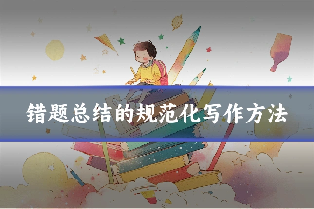 错题总结的规范化写作方法