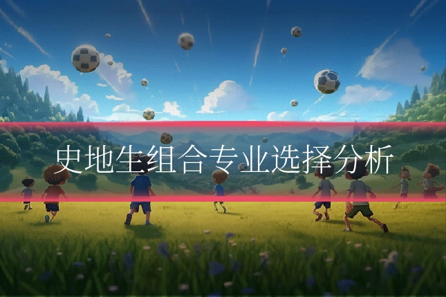 史地生组合专业选择分析