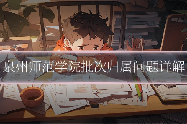 泉州师范学院批次归属问题详解