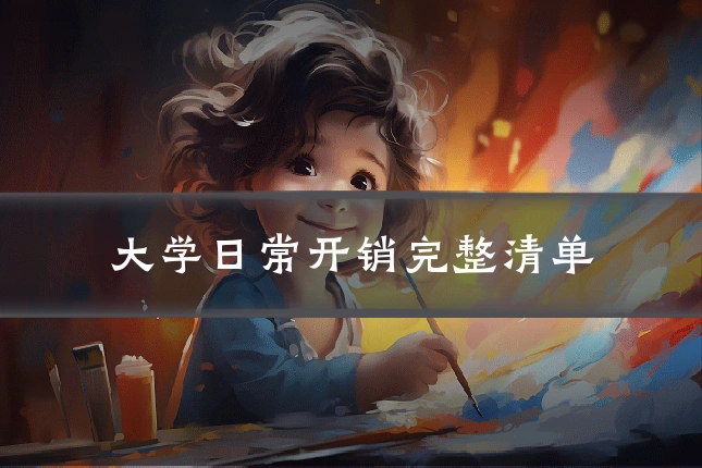 大学日常开销完整清单