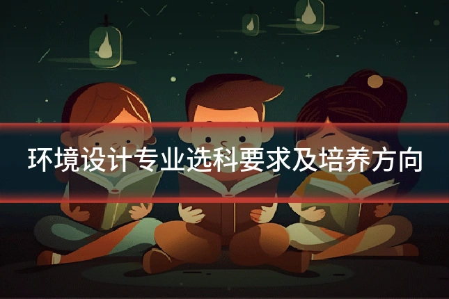 环境设计专业选科要求及培养方向