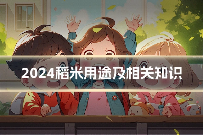 2024稻米用途及相关知识