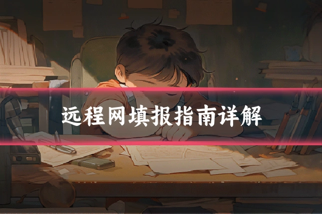 远程网填报指南详解