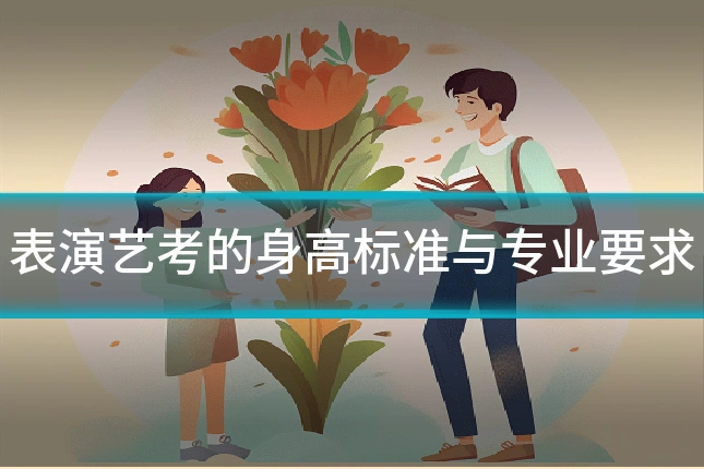 表演艺考的身高标准与专业要求