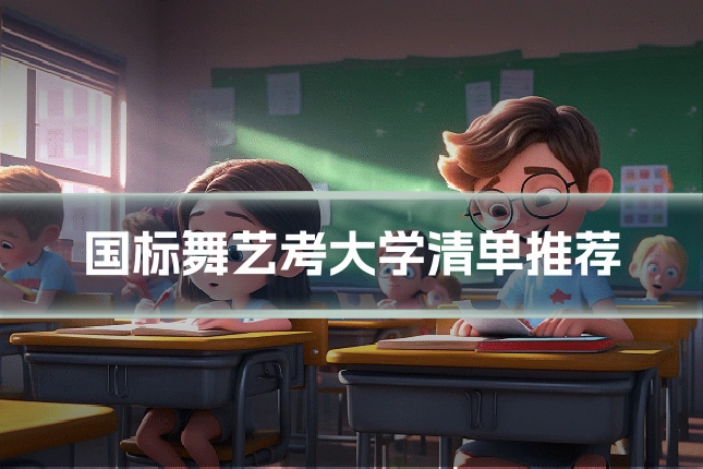 国标舞艺考大学清单推荐