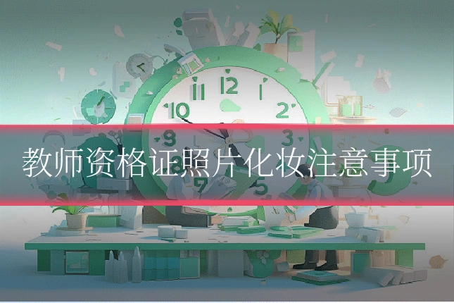 教师资格证照片化妆注意事项