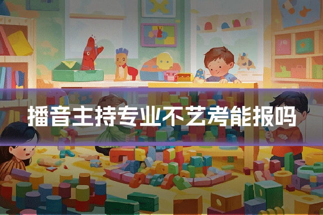 播音主持专业不艺考能报吗