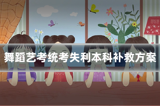 舞蹈艺考统考失利本科补救方案