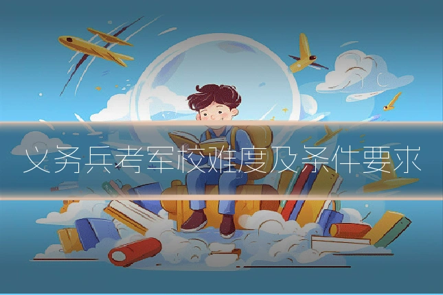 义务兵考军校难度及条件要求