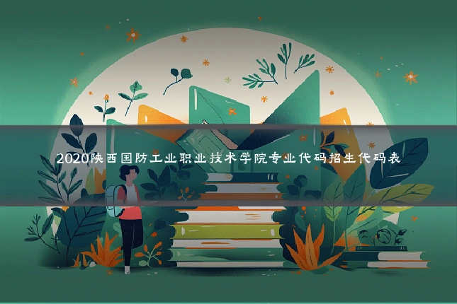 2020陕西国防工业职业技术学院专业代码招生代码表