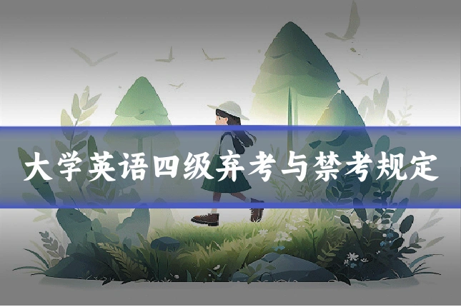 大学英语四级弃考与禁考规定