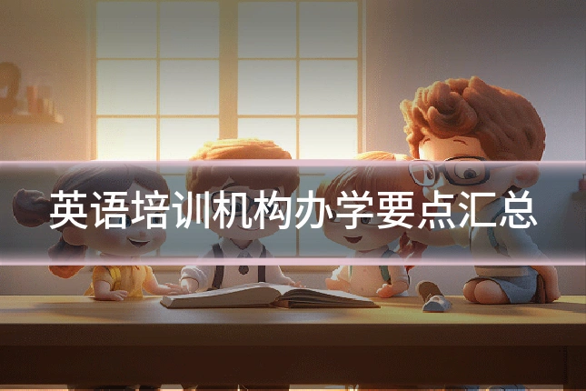 英语培训机构办学要点汇总