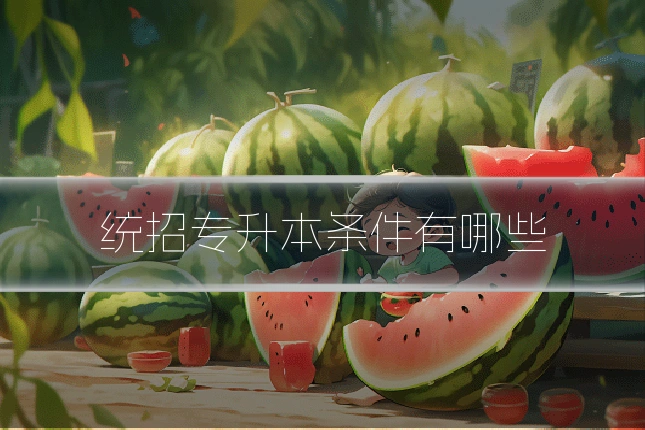 统招专升本条件有哪些