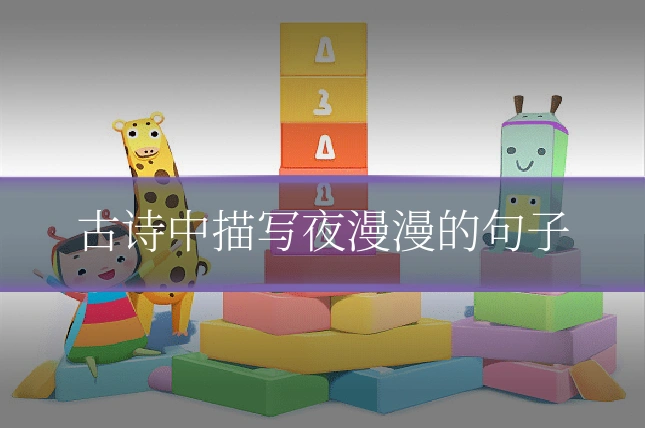 古诗中描写夜漫漫的句子