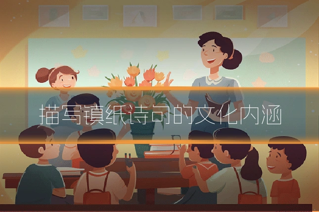 描写镇纸诗句的文化内涵