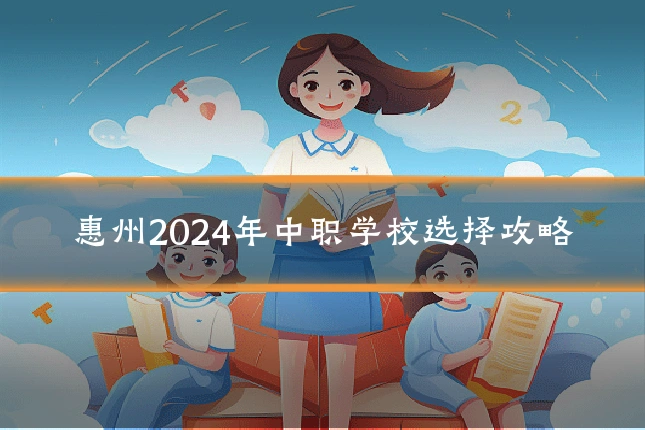 惠州2024年中职学校选择攻略