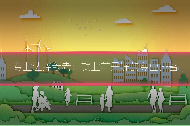 专业选择参考：就业前景好的专业排名