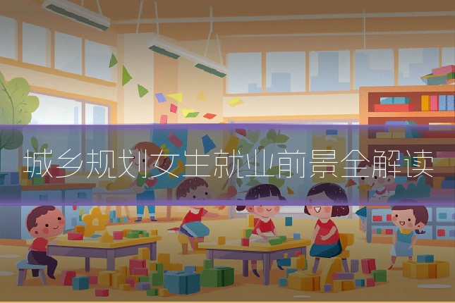 城乡规划女生就业前景全解读