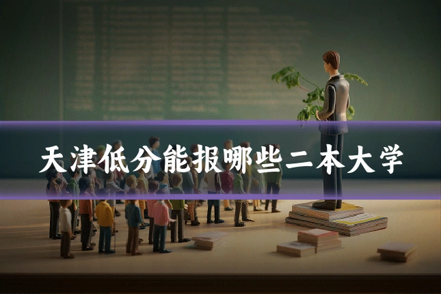 天津低分能报哪些二本大学