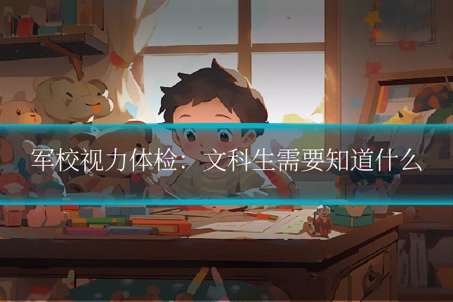 军校视力体检：文科生需要知道什么