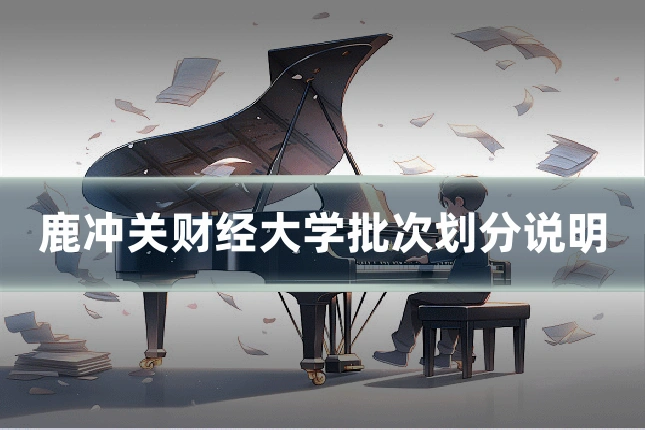 鹿冲关财经大学批次划分说明