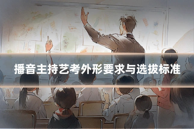 播音主持艺考外形要求与选拔标准