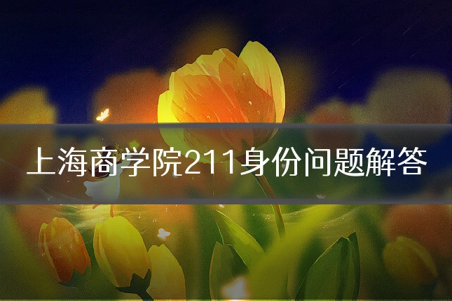 上海商学院211身份问题解答