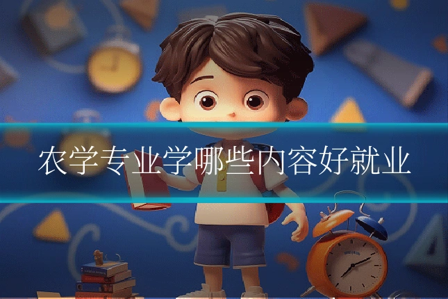 农学专业学哪些内容好就业