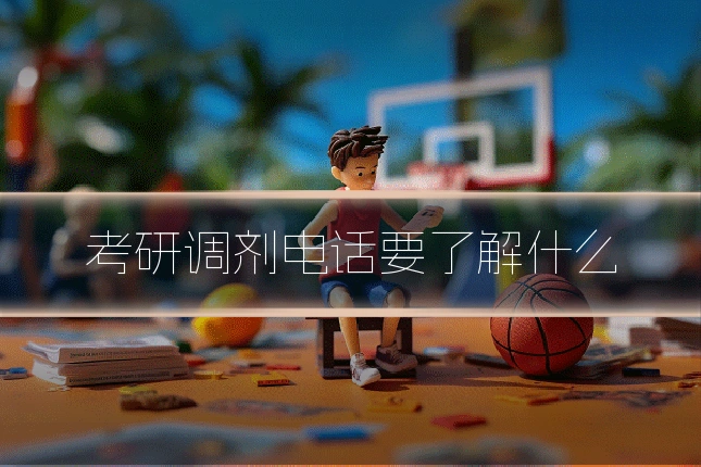 考研调剂电话要了解什么