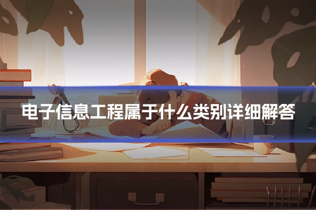 电子信息工程属于什么类别详细解答