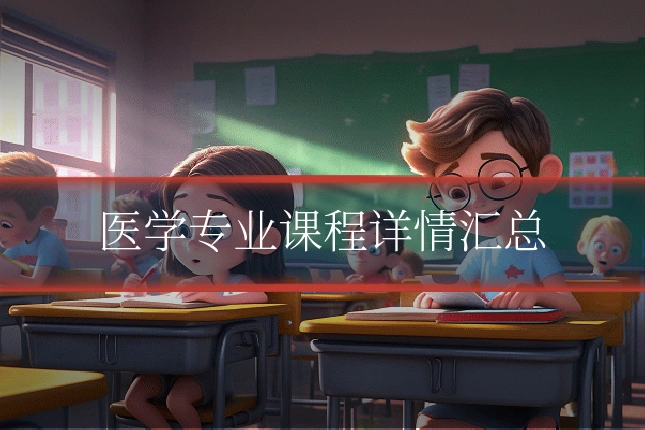 医学专业课程详情汇总