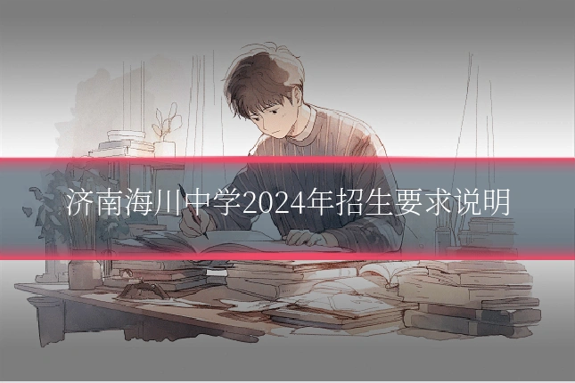 济南海川中学2024年招生要求说明