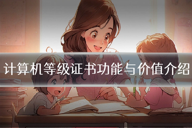 计算机等级证书功能与价值介绍