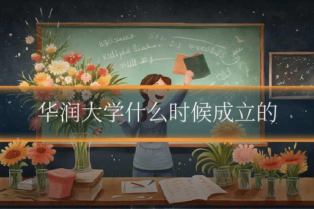 华润大学什么时候成立的
