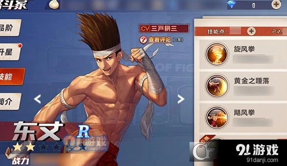 拳皇命运东丈格斗家技能介绍