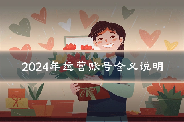 2024年运营账号含义说明