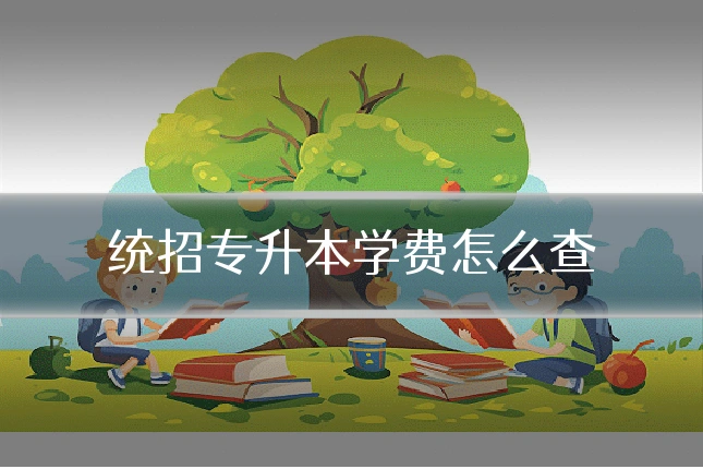 统招专升本学费怎么查