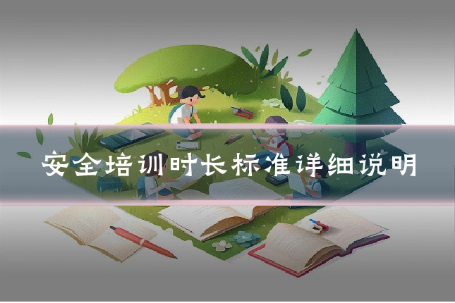 安全培训时长标准详细说明